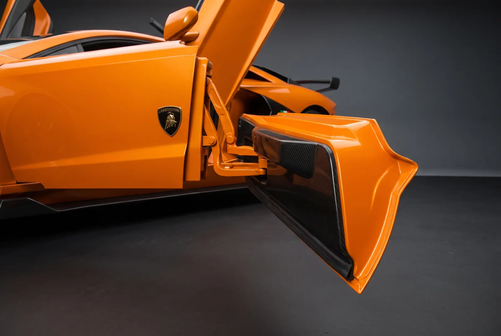 Detail van een Lamborghini Aventador
