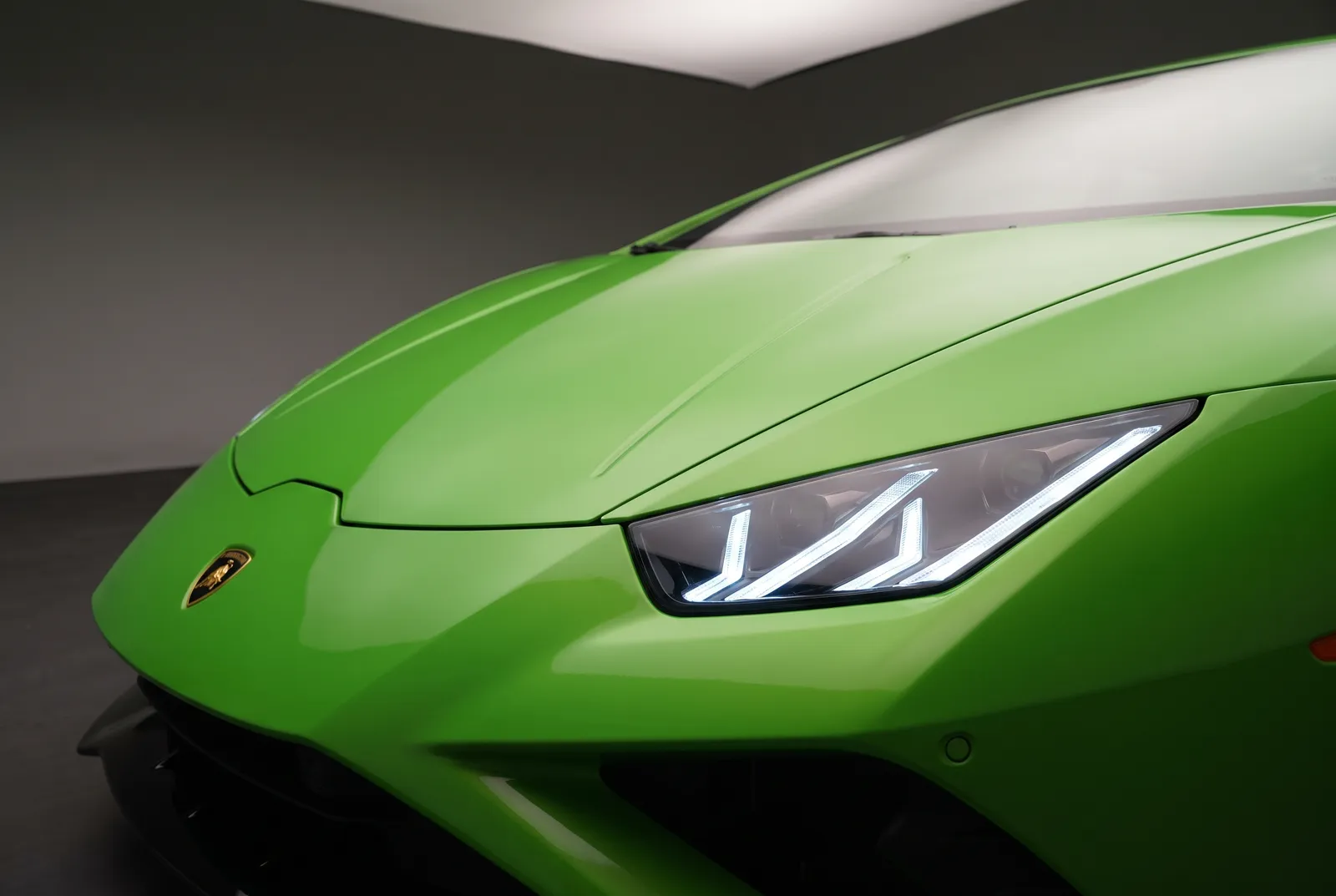 Detail van een Lamborghini Huracan