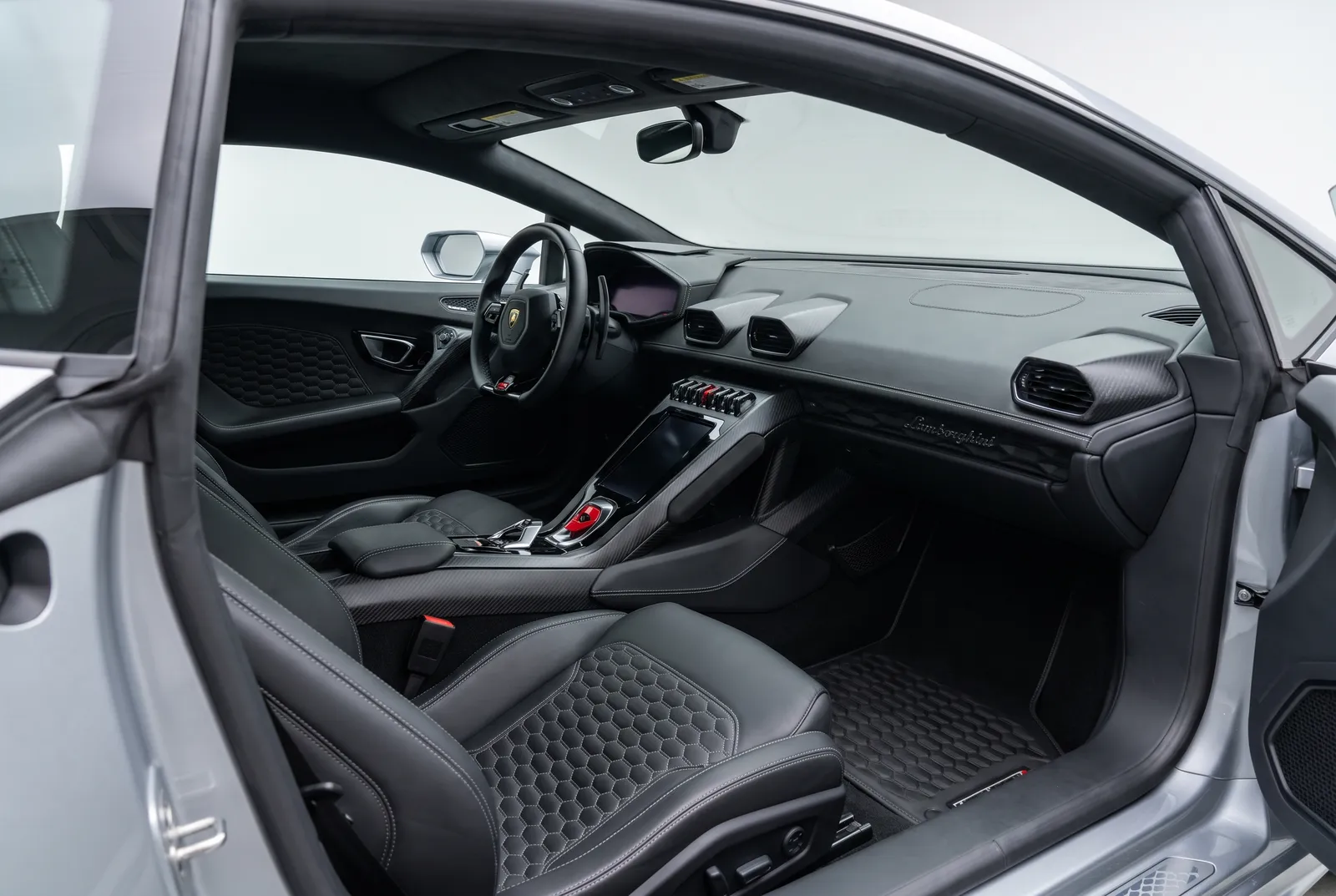 Interieur van een Lamborghini